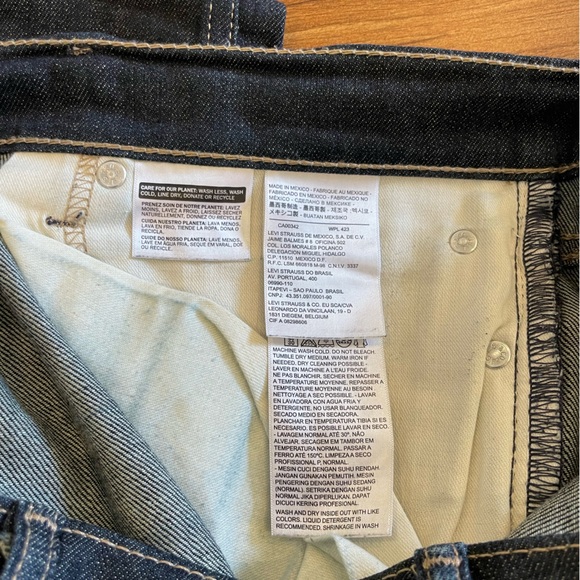 levis 04511-0241 - MENS 511 SKINNY - RIGID DRAGON DENIM JEANS - Picture 5 of 9